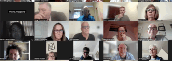 Screenshot of TTS AGM via zoom, page 1